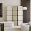 Paravent moderne et minimaliste crème-105511405