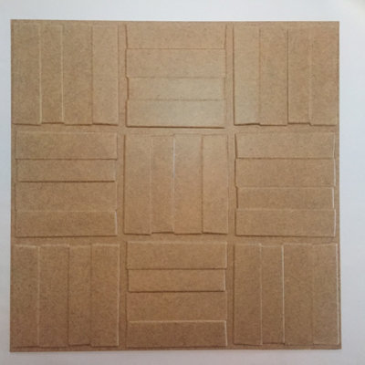 Panneau mural en bois aggloméré de couleur brune L 12 po x L 19,7 po EU19,7 STIS