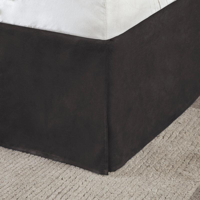 Édredon en faux suède gris 7 pièces pour grand lit - Lodge, Grand édredon et 6 pièces supplémentaires, Gris
