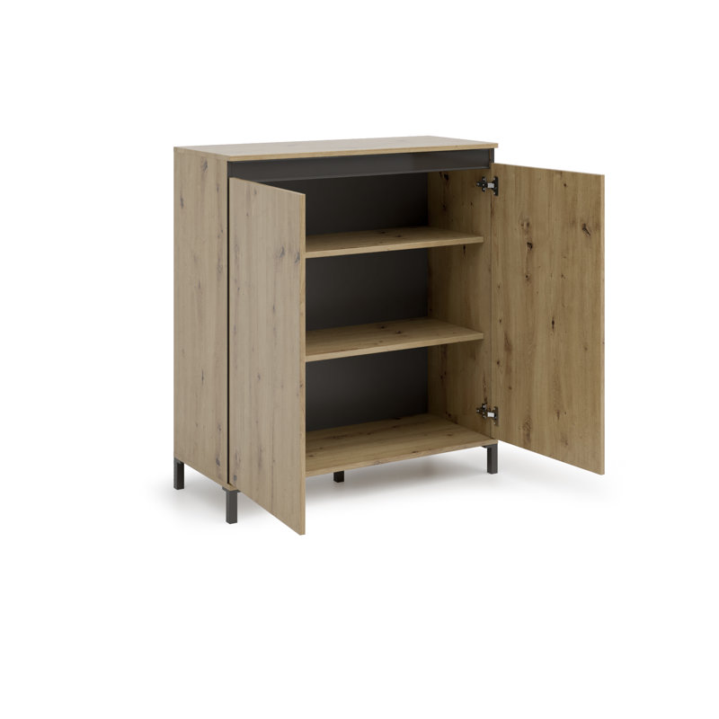 Burlyn 102cm Sideboard, Anthracite/Artisan Oak