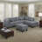 Upholstered Sofa With Chaise And Ottoman