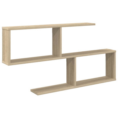  Wall Shelf with Shelf with Storage Engineered Wood Solution Home Indoor