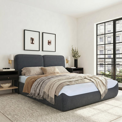 Anesis Upholstery No Assembly Required Compression Bed