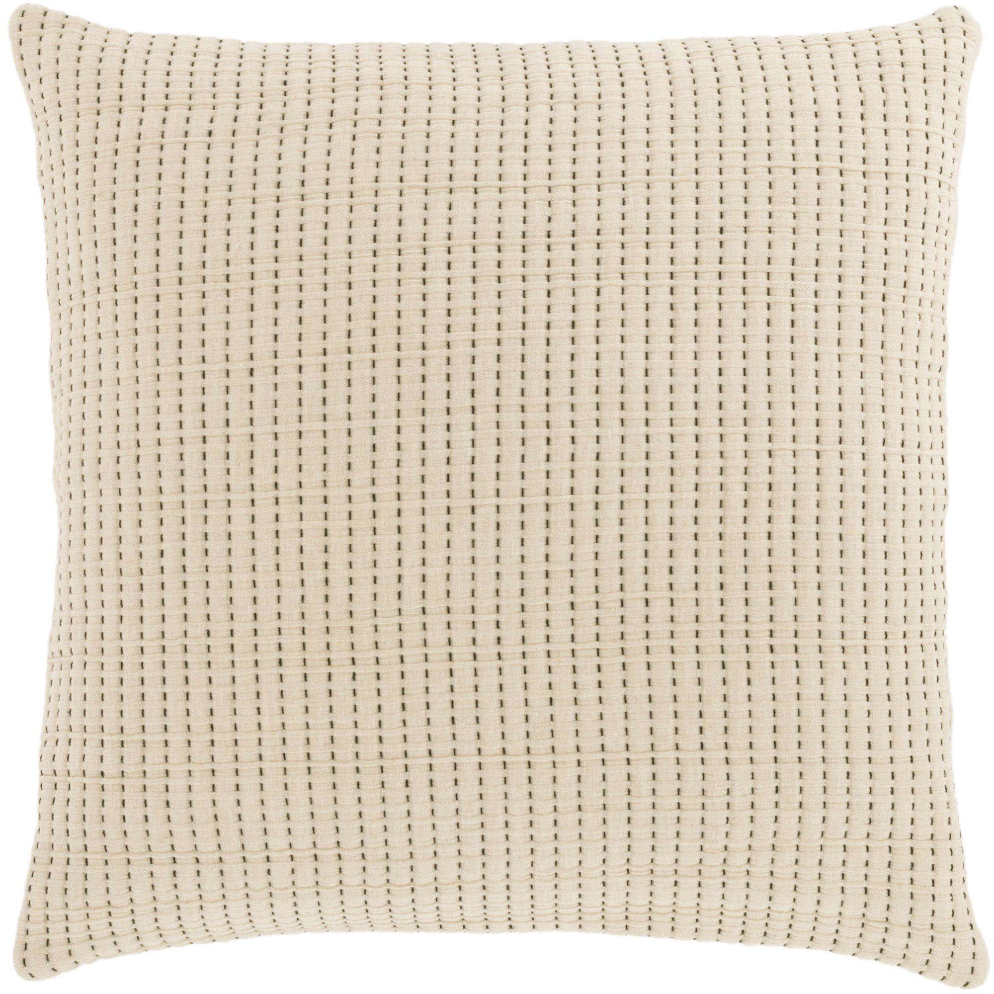 Pick Stitch Matelasse Sham, Natural, Euro