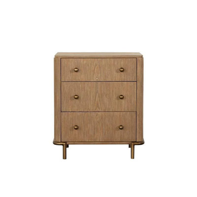 Jodina 3 - Drawer Nightstand in Brown