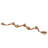 Mango Wood Garland Decorative Brown Candle Holder With Tassel-177260829