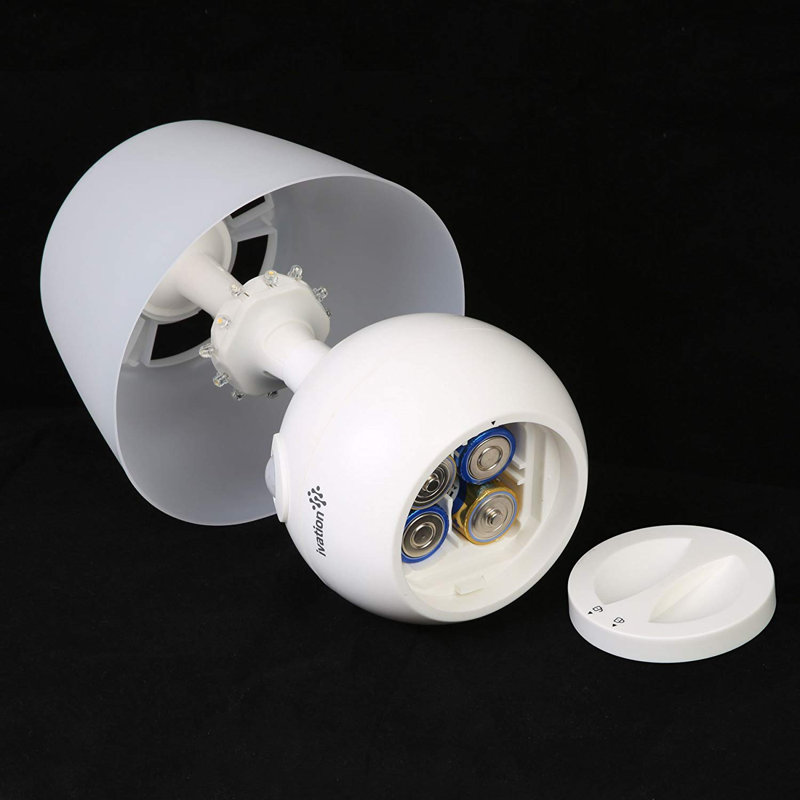 White Cordless Adjustable LED Motion Sensing Table Lamp