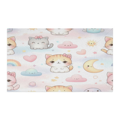 Tapis tressé Fluffy Paws