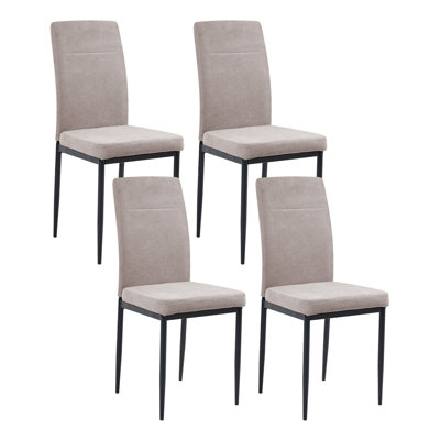 50cm H Fabric Upholstered Upholstered Back Side Chair