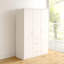 Alloway 3 Door Manufactured Wood Wardrobe
