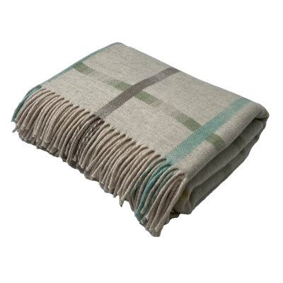 Jeté tissé en laine d'agneau Merino
