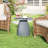 Round Patio Side Table, Metal Steel Outdoor Side Table, Patio Accent End Table-1450385997