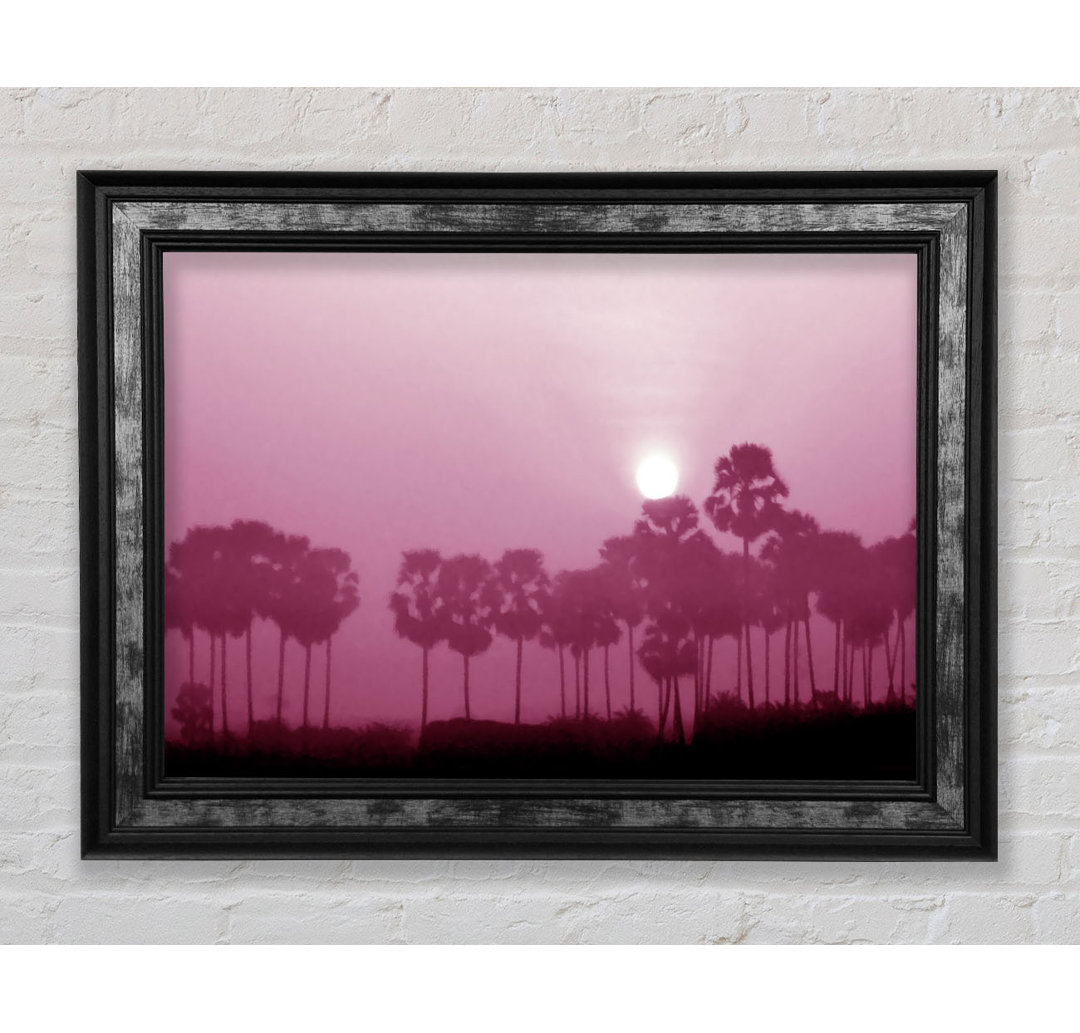 Sun Over The Deep Pink Lake - Einzelbildrahmen Kunstdrucke