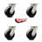 Swivel Top Plate Caster Set