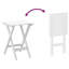 Side Table Foldable Solid Wood Poplar-781413171