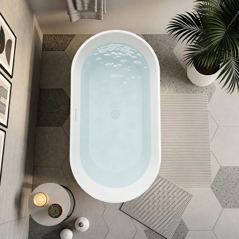 Baignoire autoportante L 59 x l 31,125 x H 23,25 Transolide
