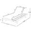 Méridienne pliable en bois noir 2/3, réglable, inclinable à 4 positions, base à lattes, compatible avec tous les temps, pliable, support lombaire ergonomique noir