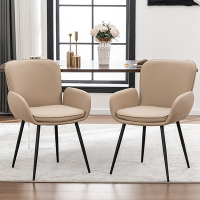 Chaises de salle à manger Harrod avec pieds en métal
