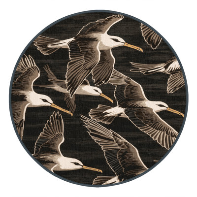 Washable Wilson's Storm Petrel Birds Area Rug