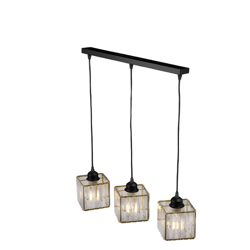 3 - Light Pendant, Black, Matte Black