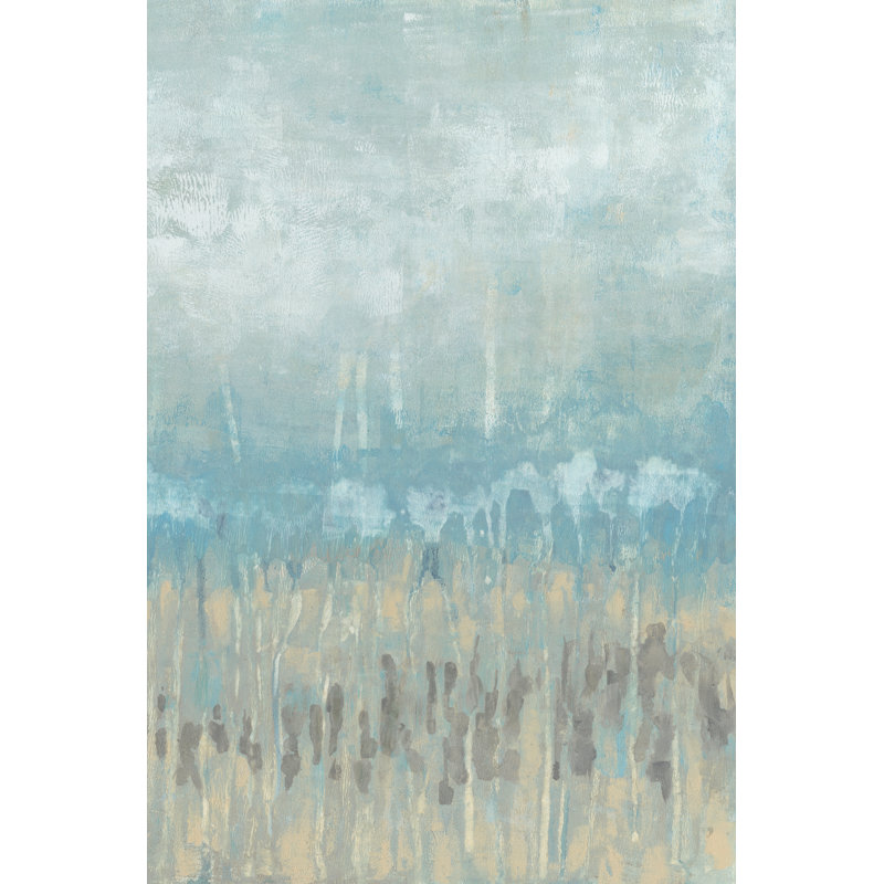 Coastline Abstraction II 1 Piece Painting, 76cm H x 51cm W, Black Floater Framed