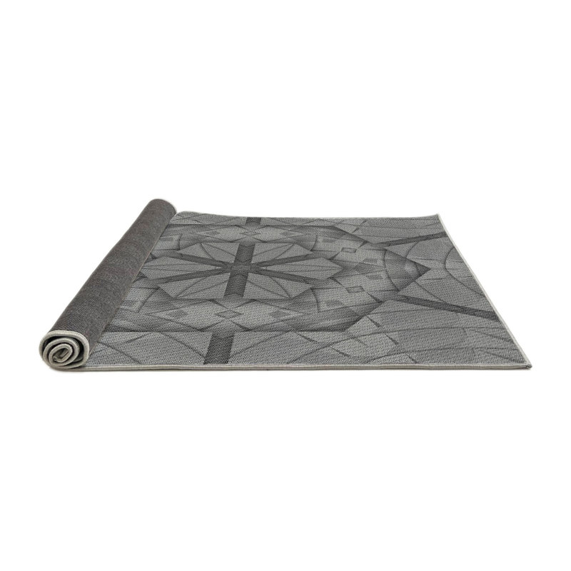 Tapis gris, Rond 5 pi