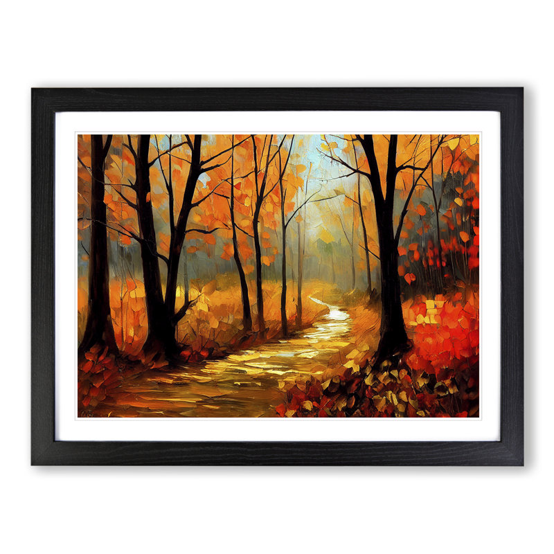 Amazing Autumn Forest Vol.5 - Framed Print, Black, 34cm H x 46cm W x 2cm D