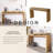 Antique Natural Farmhouse Console Table - Retro Wooden Entryway Table-116489102