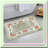 LuxFlora Soft Shag Bath Rug - Washable Non-Slip Floral Rose Mat for Home & Hotel, 29.5''x17.7'', Green