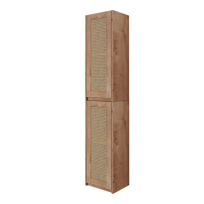 Armoire latérale de salle de bain de 9,81 po de largeur, aspect moderne, fermeture douce, tablette spacieuse