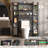 11 Tier Over The Toilet Storage Cabinet With 2 Drawers, Bathroom Organizer With Adjustable Shelf-1723637476