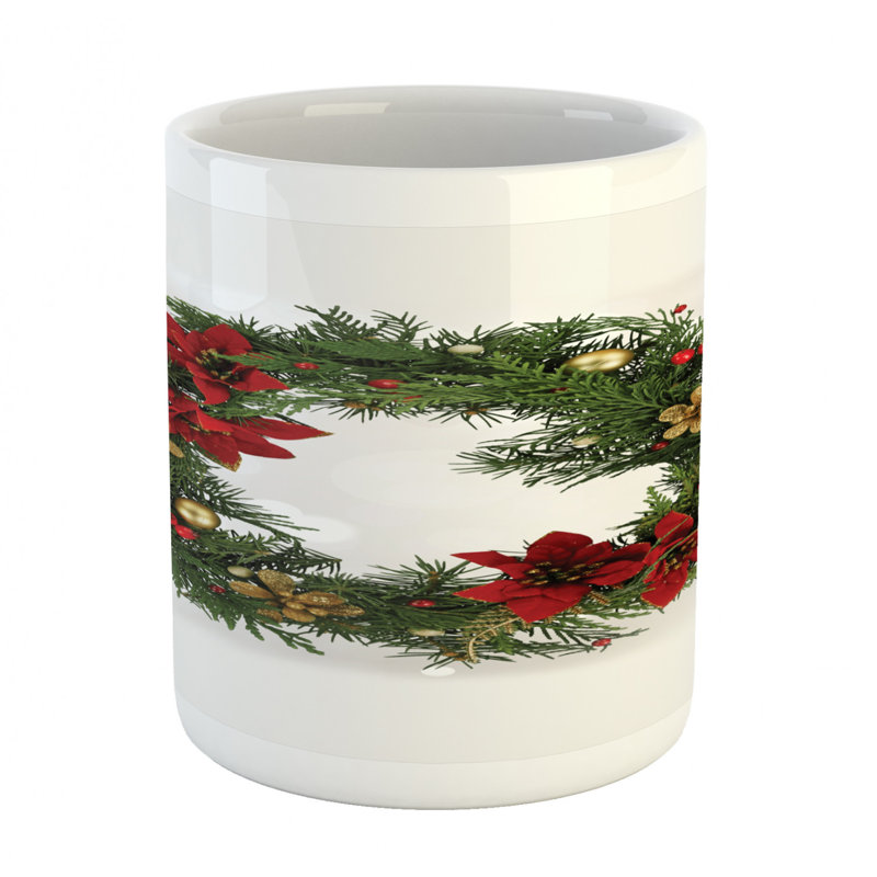Grande tasse à café floral