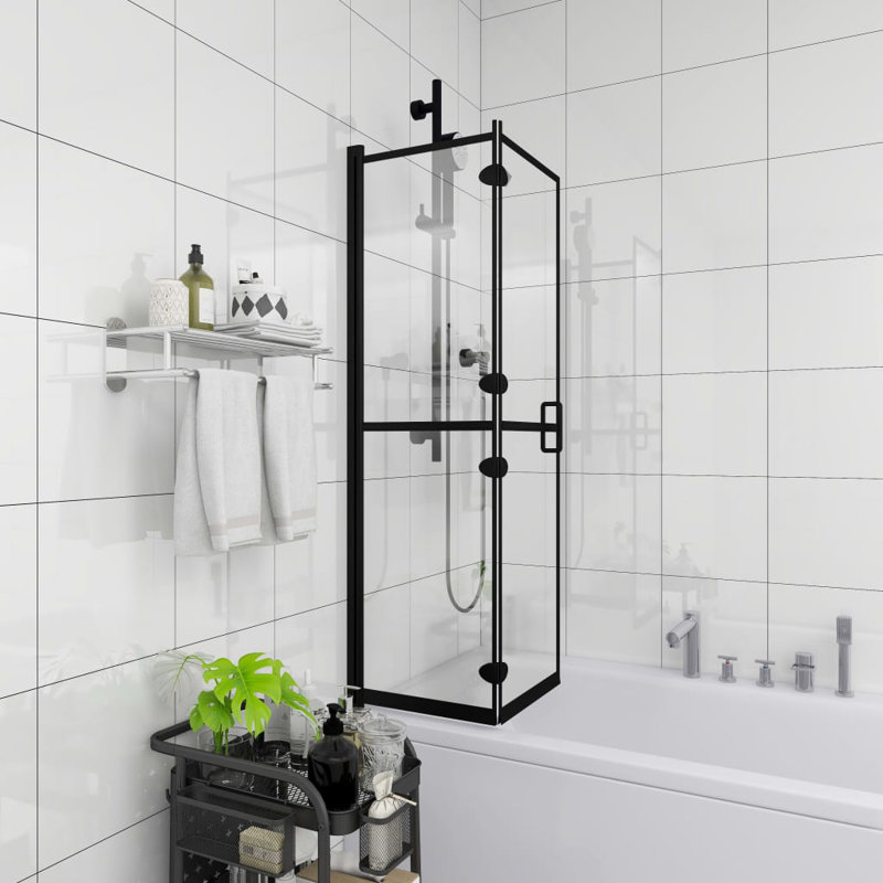 Hower Folding Rectangle Shower Enclosure, 140cm H x 100cm W