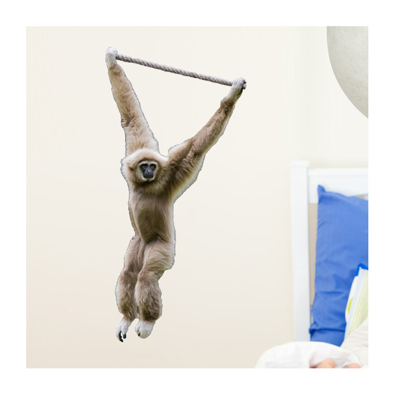 Adhésif décoratif singe pivotant, H 48 po x l 23 po