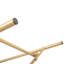 Support pour plante Golden 2 en métal, pliable et pour présentoir intérieur / extérieur en métal doré
