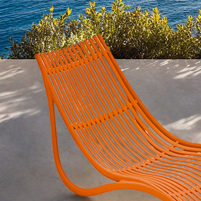 Outdoor leisure pool lounge chair, Orange