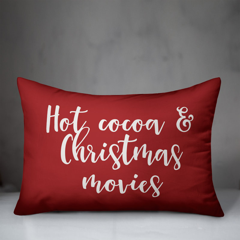 Reversible Throw Pillow, Red