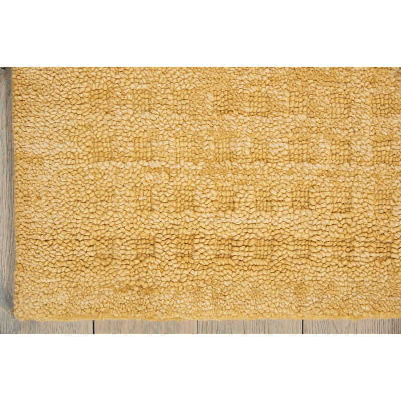 Begoa Wool Checkered Indoor Rug, Rectangle 6'6 x 9'6