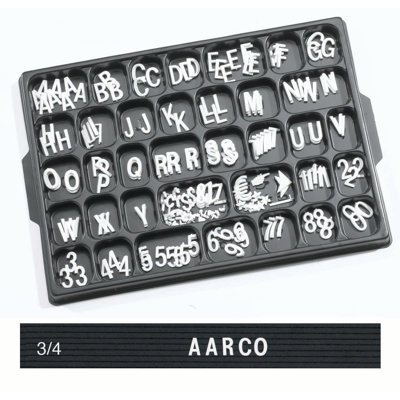 AARCO 165 Characters Magnetic & Lettering