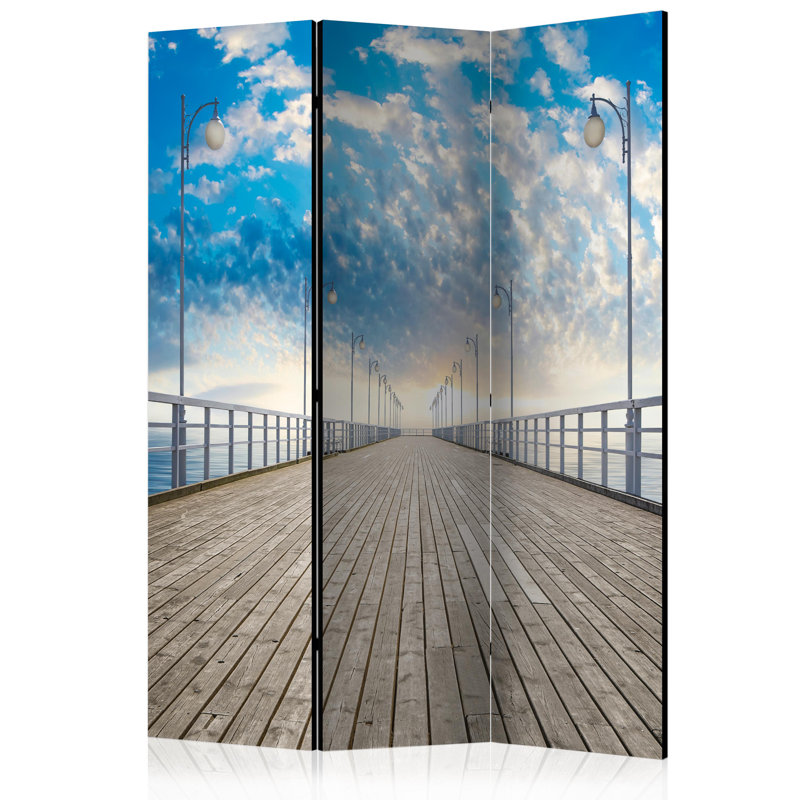 Azad 172cm H Folding Room Divider, 3