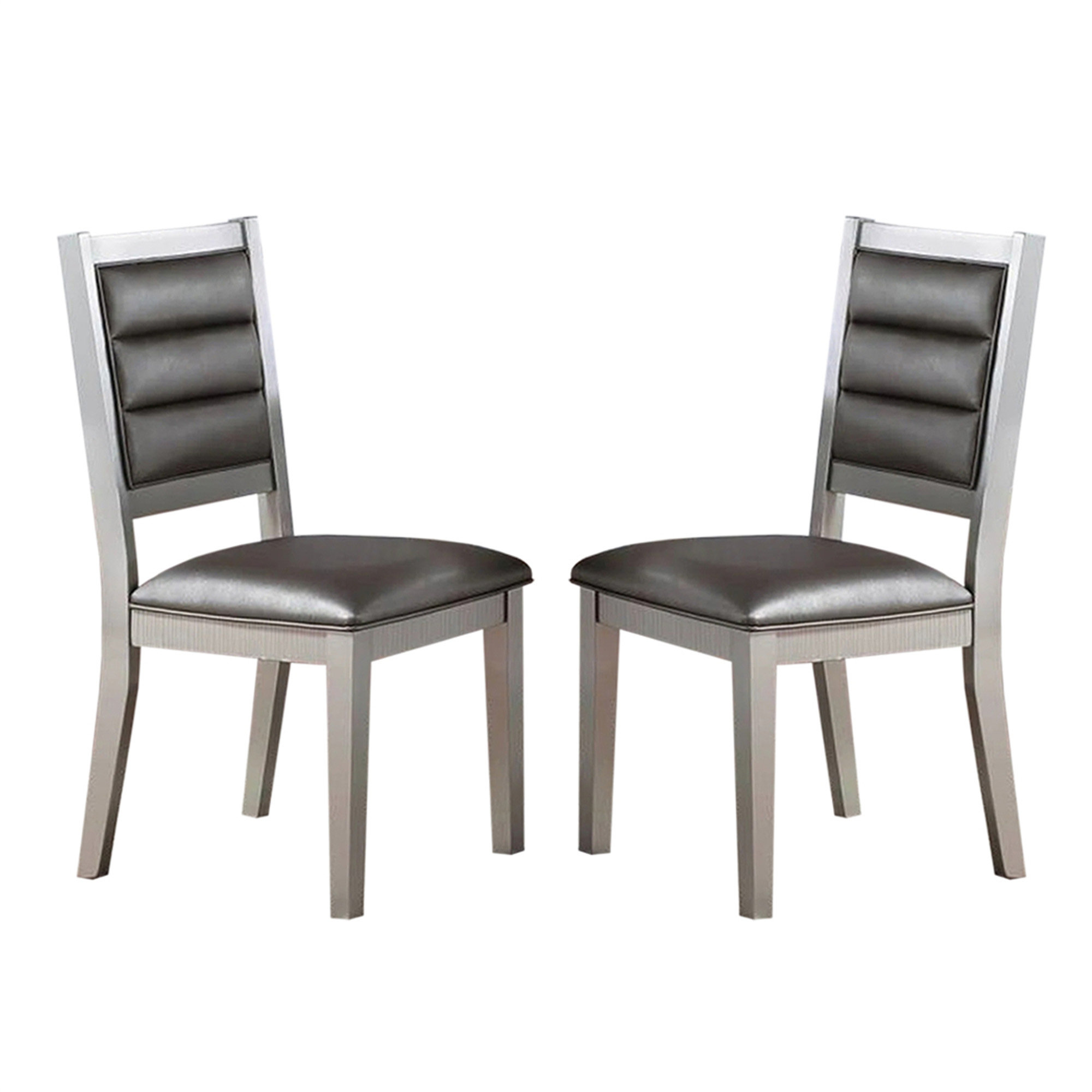 Latitude Run® Set Of 2 PU Upholstered Dining Chair | Wayfair