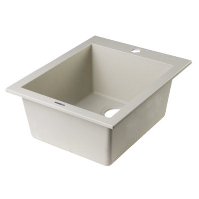 19.88'' L Single Bowl Granite Kitchen Sink