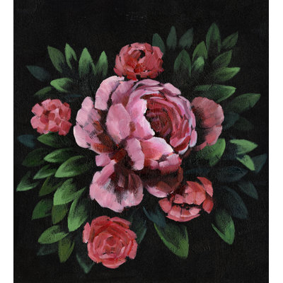 Pink Rose Bouquet - Painting Print