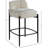 Brixen Upholstered Counter Stool with Metal Frame-537909004