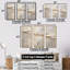 Collage abstrait beige brun - Collage abstrait II - ensemble de décorations murales-107745558-107745557