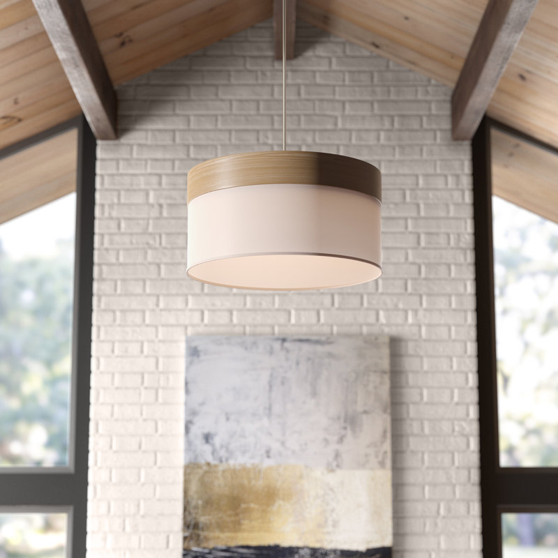 Glenfield 1 - Light Drum Pendant, Beige