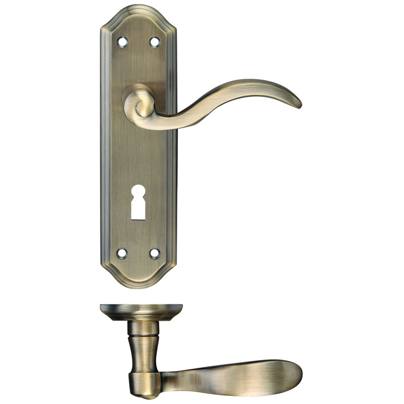 Winchester Lock Right Hand Door Handle, Florentine Bronze