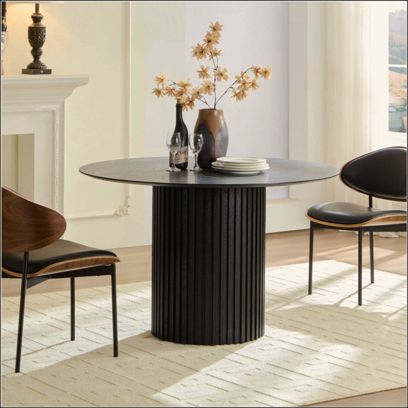 Table de salle à manger Mid-Century, Black