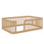 Structure de lit double avec barrière de sécurité Montessori-1523248031