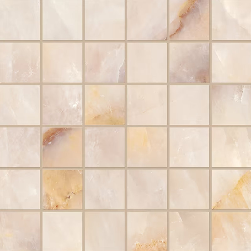 Supernova 2 x 2 mosaïque rose mat, Rose